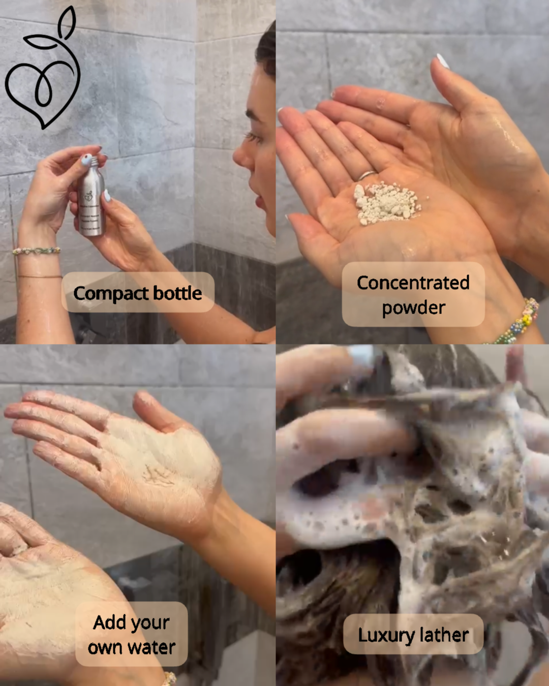 Trio of sample size powders